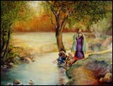 Gita Hazrati, At the River Bank, O/L