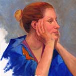 Brigette 2007 12x12 Oil on Canvas