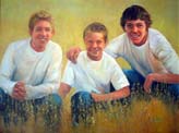 Dina's Family 22x28 Oil on Linen