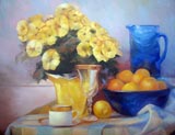 Gita Hazrati, In Your Home  2006 - Oil on Linen 36x36
