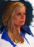 Lauren, May 2008 - 9x12 Oil on board 