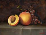 Gita Hazrati, Peaches - Oil on Board 9x12