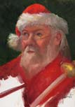 Santa 2007 9x12 Oil on Canvas