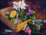 Gita Hazrati, Magnolia -  Oil on Linen 16x20